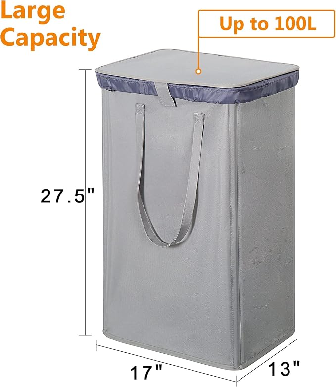 WOWLIVE 100L Laundry Hamper - Image 4