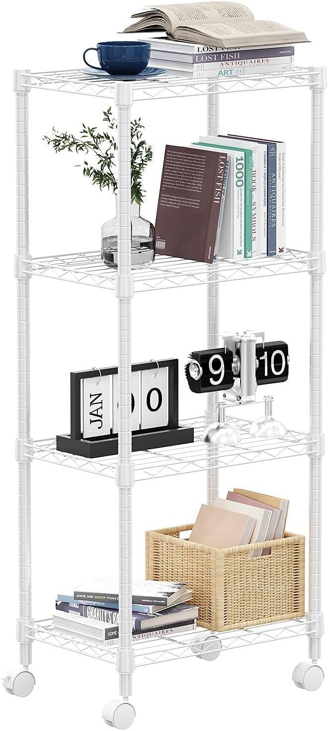 1000 lbs 4-Shelf Adjustable Heavy Duty Steel Wire Rack, Adjustable Storage by MEIGAOPLASTICANDMETALHKCOLIMITED