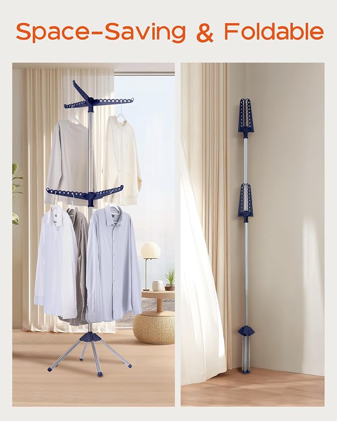 CASAMAYA Clothes Drying Rack Foldable, 74.8 inch 2 Tier Laundry Drying Rack - Image 3
