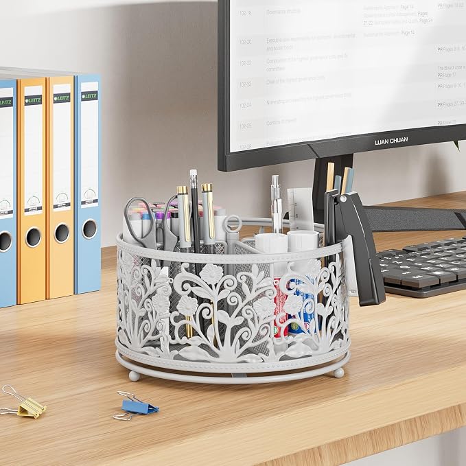 EKNITEY Rotating Mesh Desk Organizer - Image 2