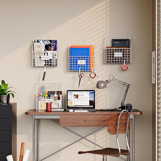 4 Packs Hanging Wall File Organizer - Image 3