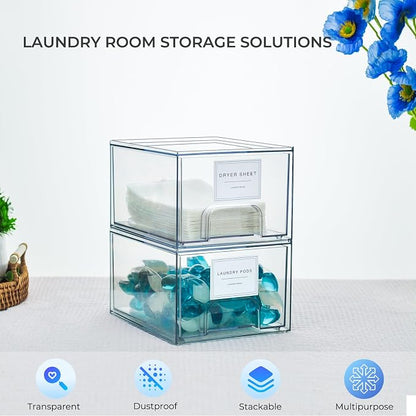 2 Pack Laundry Room Organization and Storage Containers - Image 2