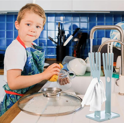 Kitchen Gloves Holder Mitten Dryer Reusable Rubber Glove Clothes Drying Rack - Image 5