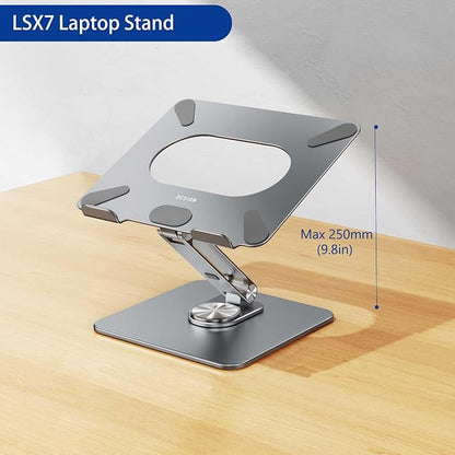 BESIGN LSX7 Laptop Stand with 360° Rotating Base, Ergonomic Adjustable Notebook - Image 5