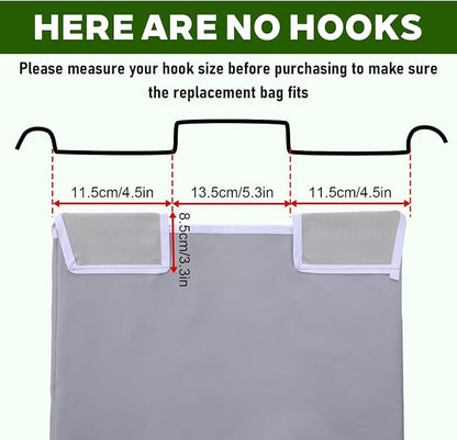 3 Pcs Large Laundry Sorter Replacement Bags, Hamper Cart Removable Replacement - Image 6