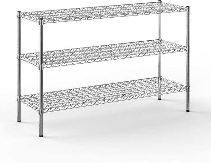 18" Deep x 54" Wide x 34" Height Wire Shelving Kit | 3-Tier | NSF Commercial by Regal+Altair