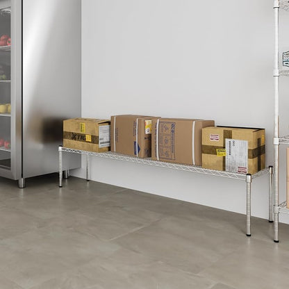 14" Deep x 72" Wide x 14" Height Wire Shelving Kit | 1-Tier | NSF Commercial - Image 6