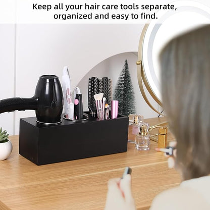 Hair Dryer Countertop Holder, Hair Tool Organizer Wall Mount, Blow Dryer Holder - Image 3