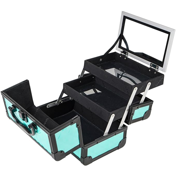 SHANY Chic Makeup Train Case Cosmetic Box Portable Makeup Case Cosmetics Beauty - Image 5