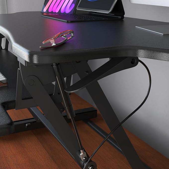 Mount-It! Standing Desk Converter, Height Adjustable from 6"–19.25", Extra - Image 9