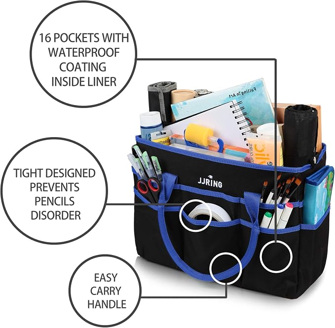 Large Multi-Functional Carrying Bag, 600D Nylon Artist Tote Bag - Image 5