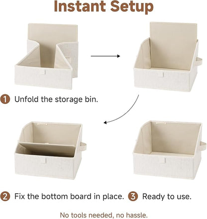 StorageWorks Closet Storage Bins, Trapezoid Organizer Box - Image 7