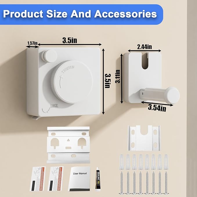 Retractable Clothesline Indoor & Outdoor, 17.4 Ft Non-Sagging Laundry Washing - Image 2