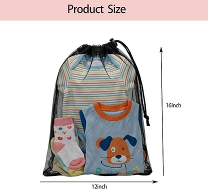 4 Pack Mesh S Laundry Bags, Machine Washable Dirty Clothes Organizer - Image 2