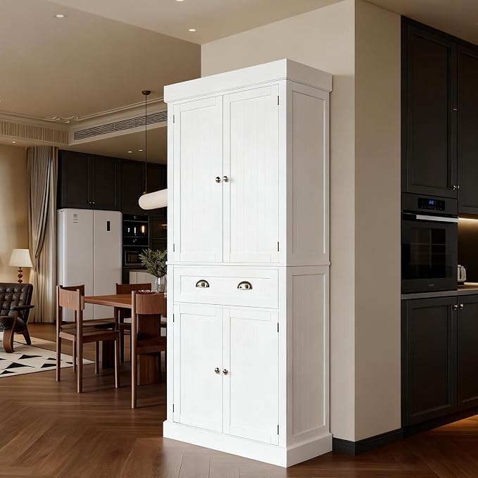 VINGLI 71-Inch White Storage Cabinets by VINGLI