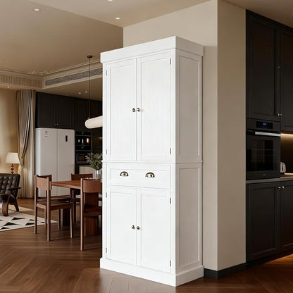 VINGLI 71-Inch White Storage Cabinets by VINGLI
