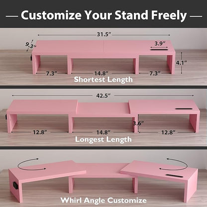 BONTEC Dual Monitor Stand Riser - Image 3