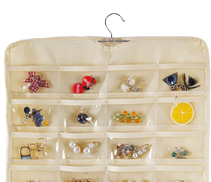 Bloss Hanging Jewelry Organizer 80 Pockets Hanging Double-Side Jewel Hanger - Image 2