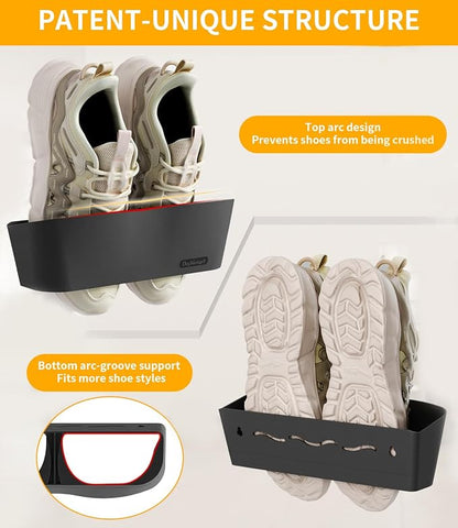4PCS Wall Mounted Shoe Rack - Image 5