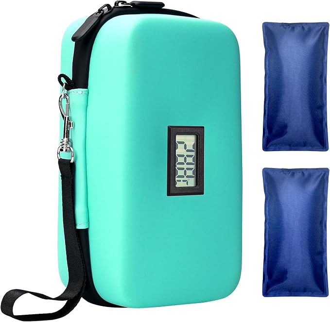 Insulin Cooler Travel Case, TSA Approved Medication Diabetic Cooler Organizer by GMOHOUD