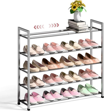 Bumusty 5-Tier Expandable Shoe Rack by Bumusty