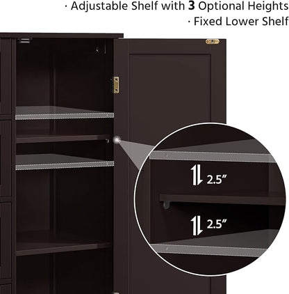 Yaheetech Large Bathroom Floor Cabinet - Image 8
