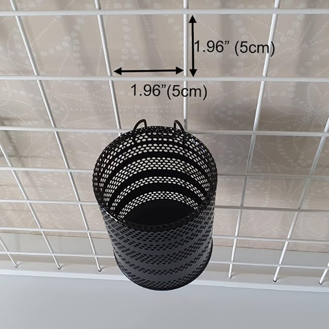 Metal Hook Wall Mounted Pen Pencil Holder, Office Desk Organizer - Image 5