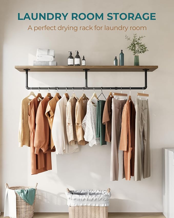 OROPY 65.7" Heavy Duty Industrial Pipe Clothes Rack - Image 7