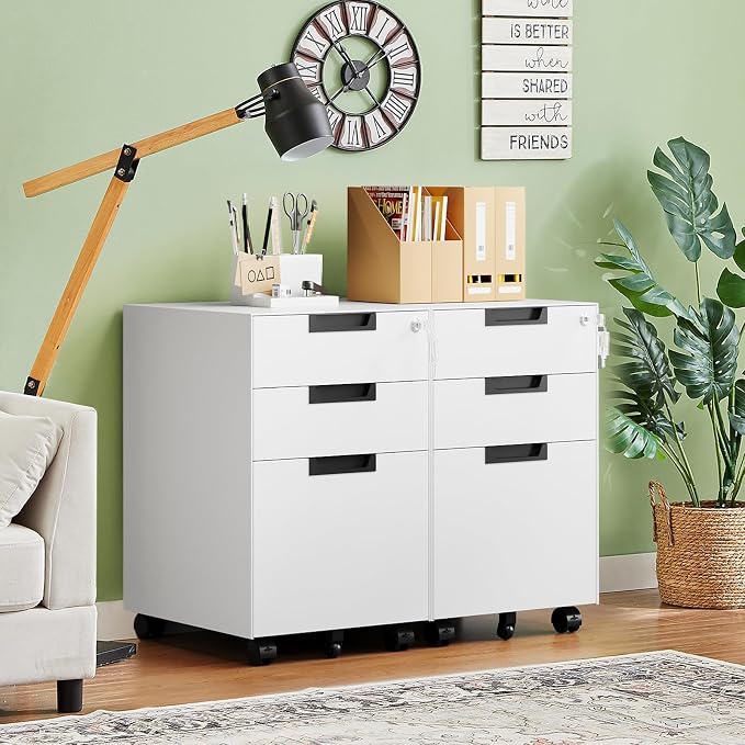 Letaya 3 Drawer Mobile File Cabinet - Image 2