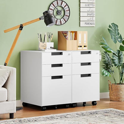 Letaya 3 Drawer Mobile File Cabinet - Image 2