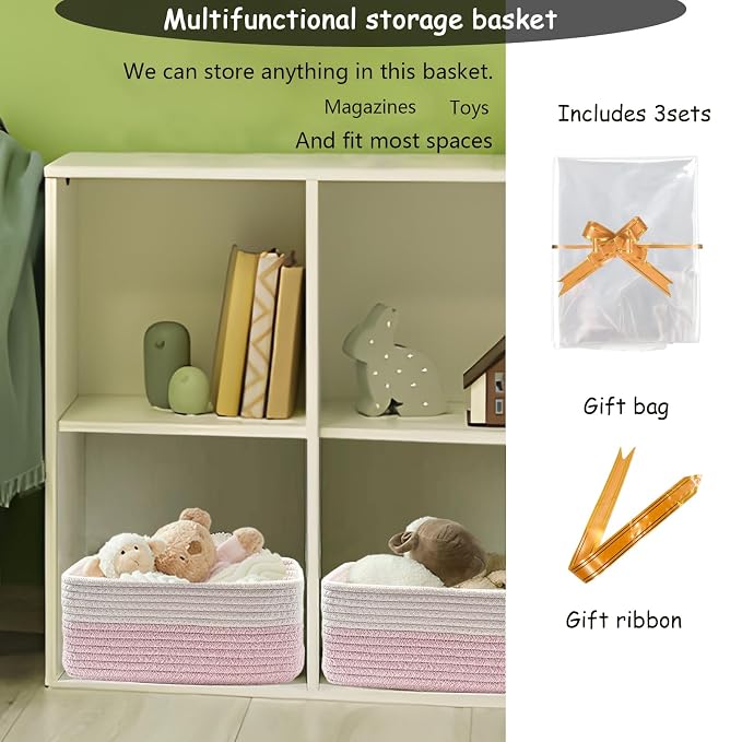 COMFY-HOMI 13" x 8.5" x 5.1" Storage Baskets - Image 4