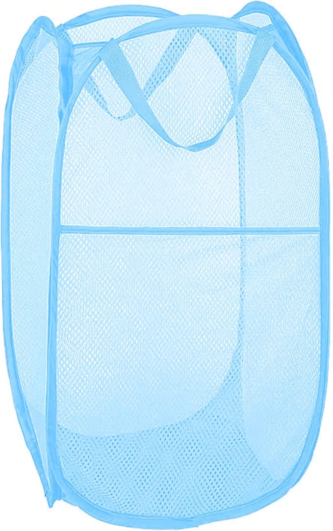 Larpur Pop up Laundry Hamper, Collapsible Laundry Basket, Portable Mesh Clothes by Larpur