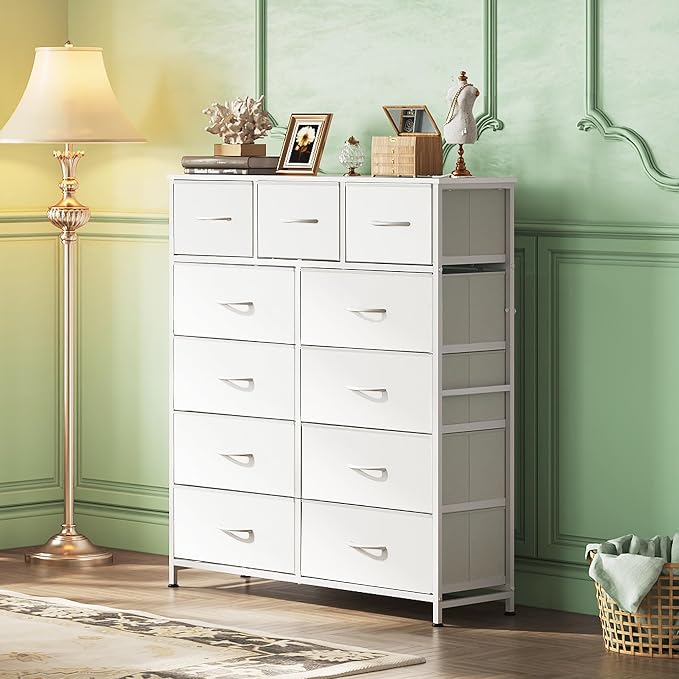 WLIVE Tall Dresser for Bedroom, 11 Drawer Chest of Drawers, Tall high-capacity - Image 4