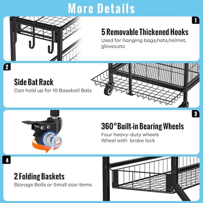 Sports Equipment Garage Organizer - Image 3