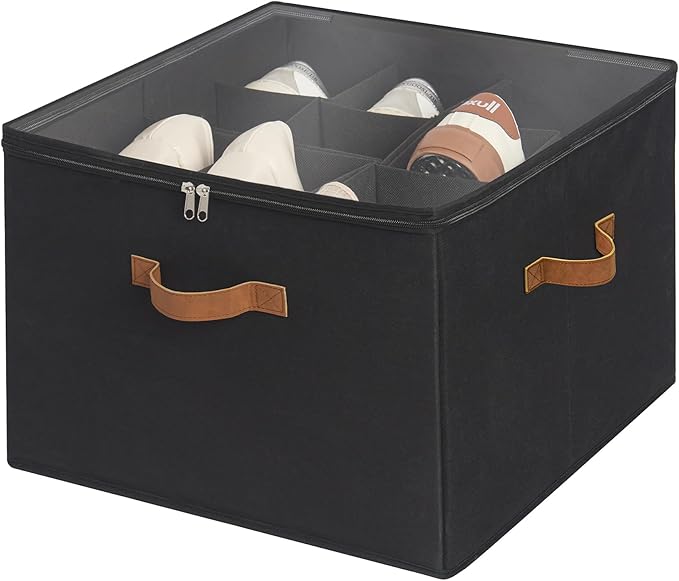 StorageWorks Shoe Organizer for Closet, Fits up to 16 Pairs, Shoe Cubby Storage by StorageWorks