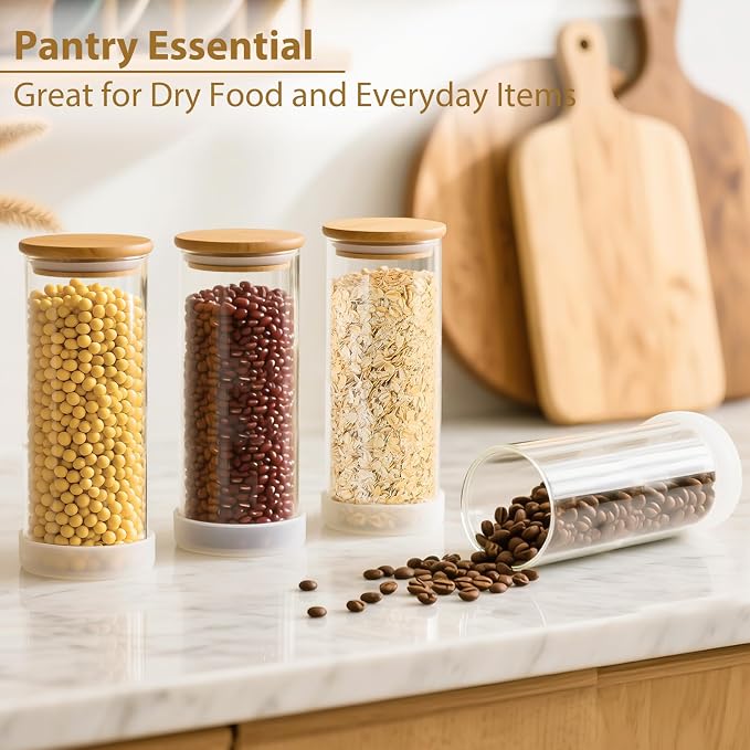 TBWIND 34oz Round Glass Storage Containers - Image 7