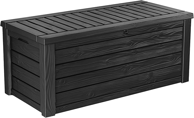 Keter Westwood 150 Gallon Resin Large Outdoor Storage Box by Unknown
