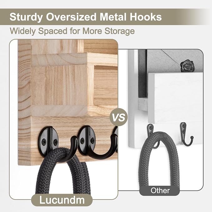 Key and Mail Holder Wall Mount, Key Hanger - Image 5