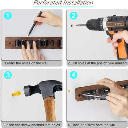 Mop and Broom Holder Wall Mount - Image 7