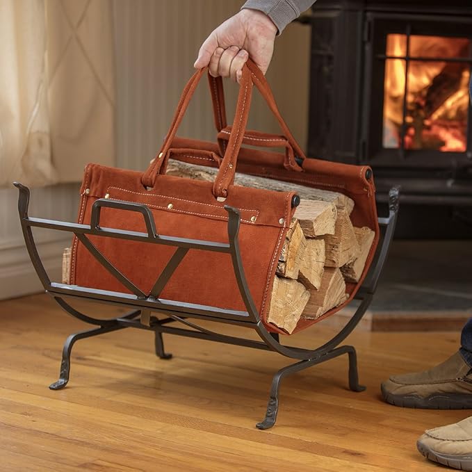UniFlame Olde World Iron Firewood Log Holder - Image 7