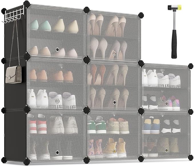 SONGMICS Shoe Rack Organizer, 8-Tier Shoe Storage Cabinet by Unknown