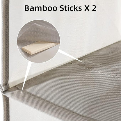 2 Packs Hanging Closet Organizer Storage, 4-Shelf Hanging Shelves - Image 4