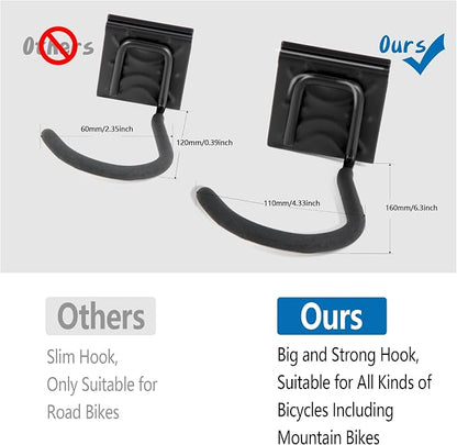 Sinoer Bike Storage Rack, Bike Wall Rack, Bike Storage Wall Mount - Image 2