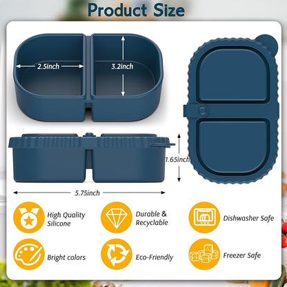 3 Pack Reusable Silicone Snack Containers - Image 3