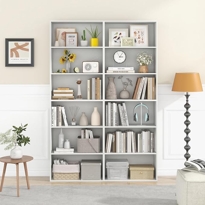 Giantex 6-Tier Bookcase, Freestanding Storage Organizer w/Open Shelves - Image 8