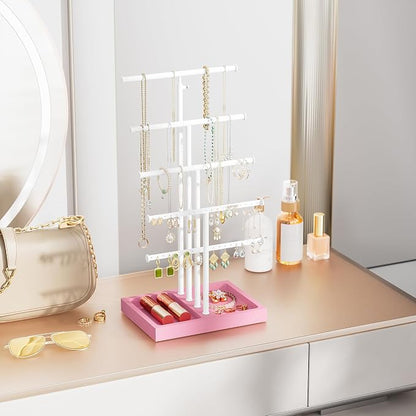 Love-KANKEI Jewelry Organizer Stand, 5 Tier Large Necklace Holder - Image 2