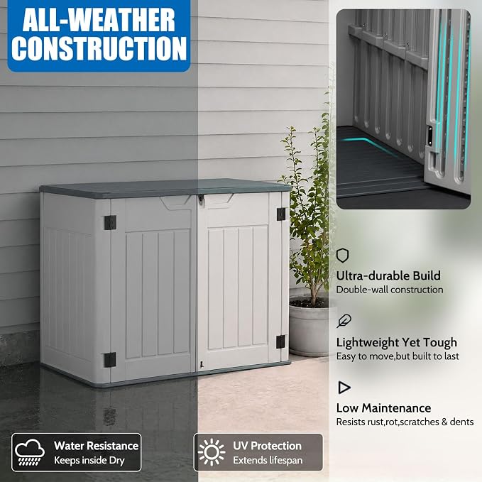 EHHLY Vertical Resin Storage Shed - Image 5
