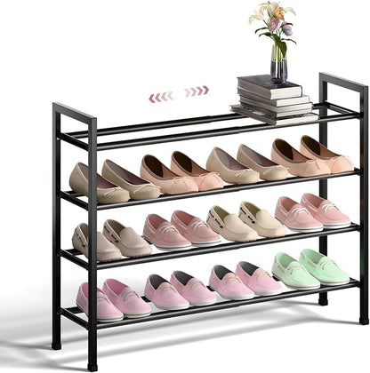 Bumusty 4-Tier Expandable Shoe Rack by Bumusty
