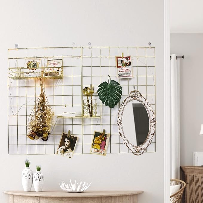 Grid Wire Board, for Memo Picture Panel Wall Decoration for Room Office Mat - Image 7