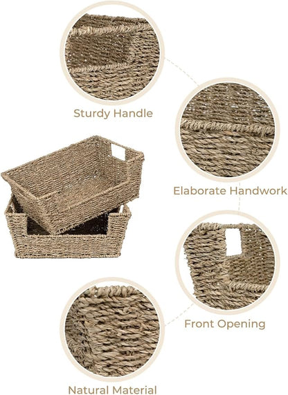 StorageWorks Wicker Storage Basket - Image 4